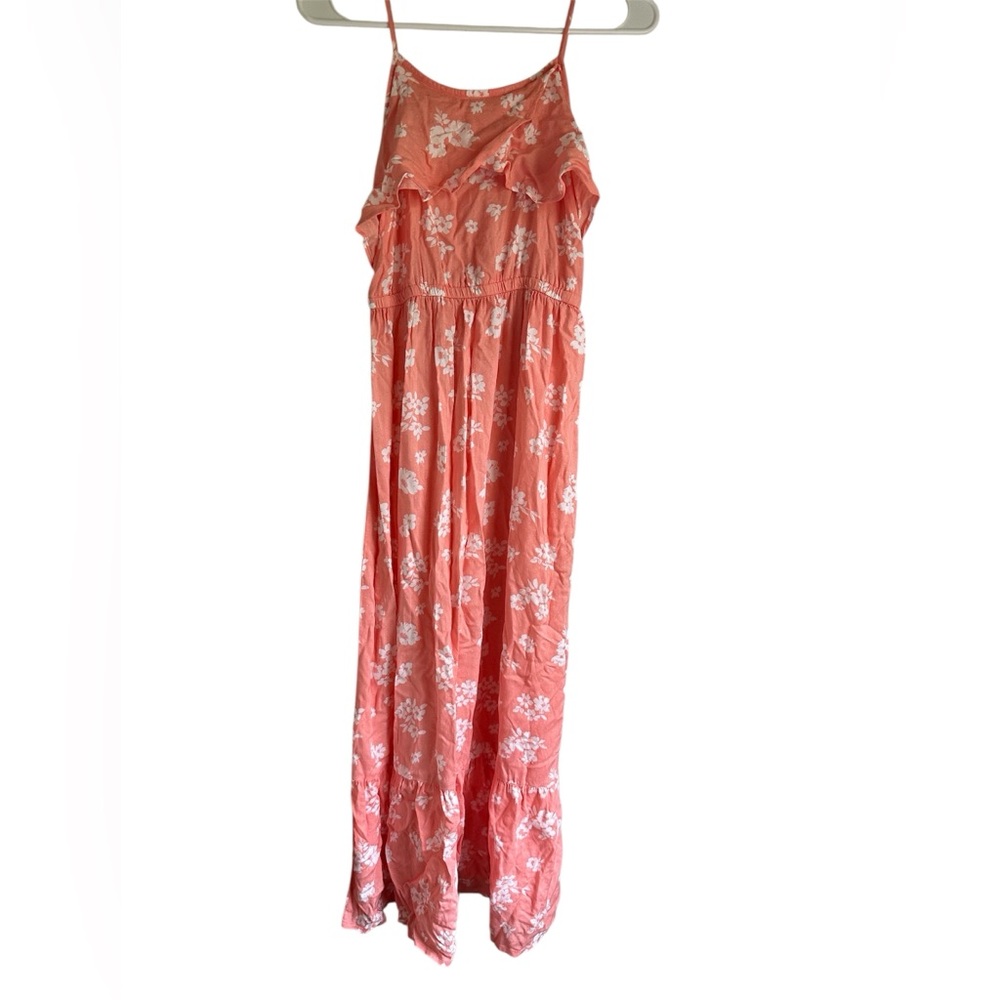 Peyton & Parker Floral Coral Maxi Dress